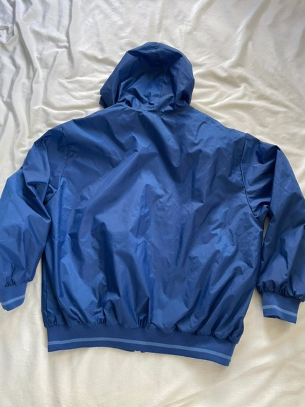 Nike Boy's Hooded Windbreaker Jacket, Blue, Size L (14) - Picture 2 of 10